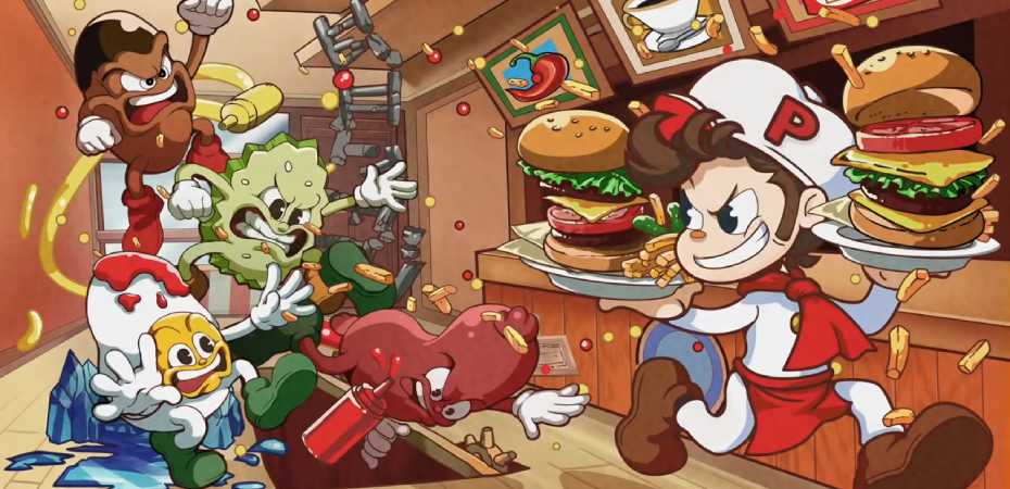 Arte de BurgerTime Party!