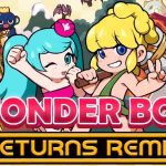 Arte e logotipo de Wonder Boy Returns Remix