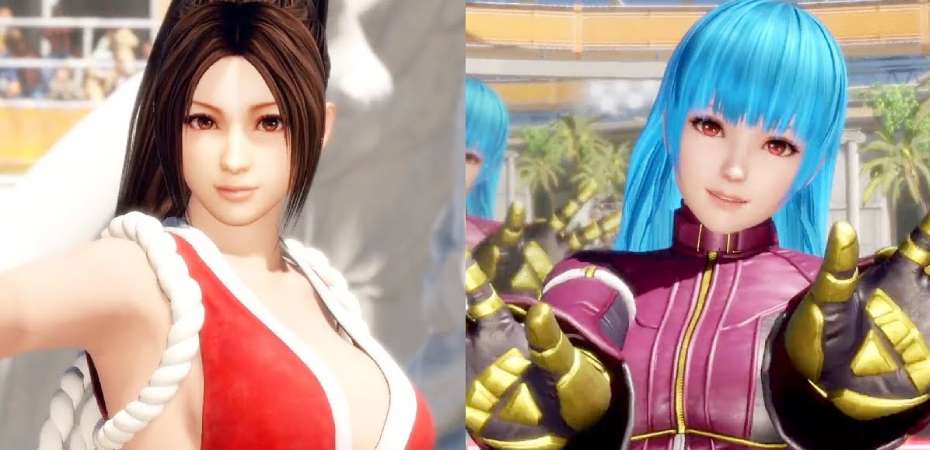 Screenshots de Mai Shiranui e Kula Diamond em Dead or Alive 6