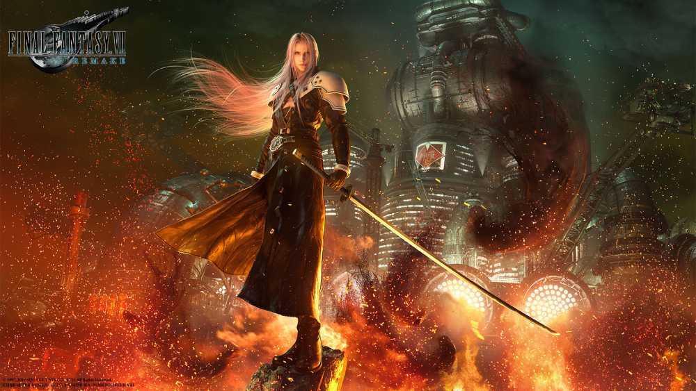 Imagem de Sephiroth em Final Fantasy VII Remake