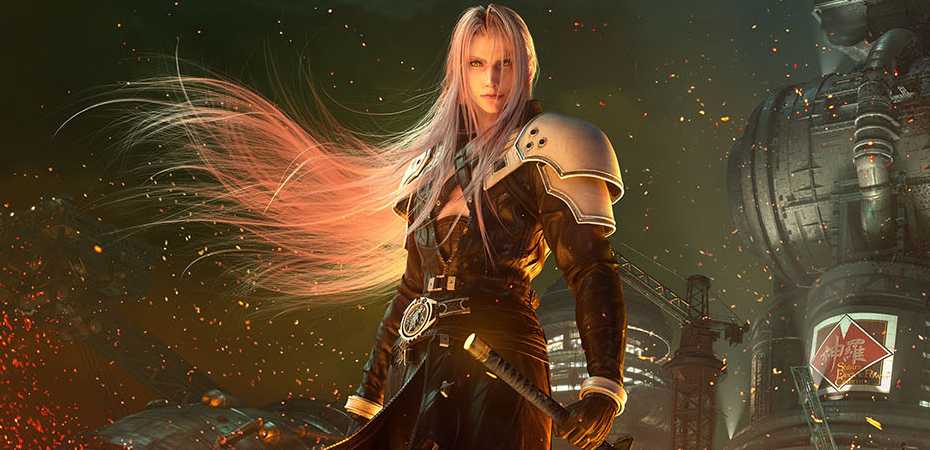 Imagem de Sephiroth em Final Fantasy VII Remake