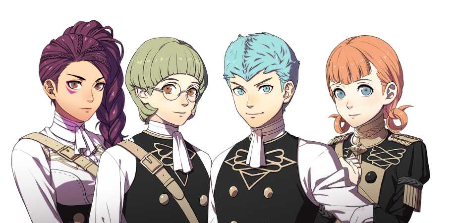 Arte de personagens de Fire Emblem: Three Houses