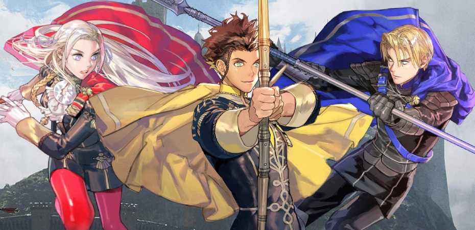 Arte de personagens de Fire Emblem: Three Houses