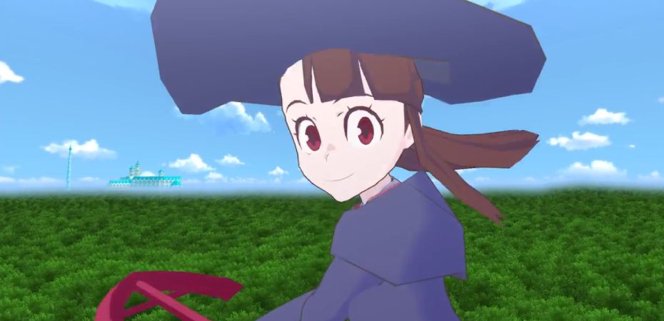 Captura de tela do teaser trailer de Little Witch Academia: VR Broom Racing