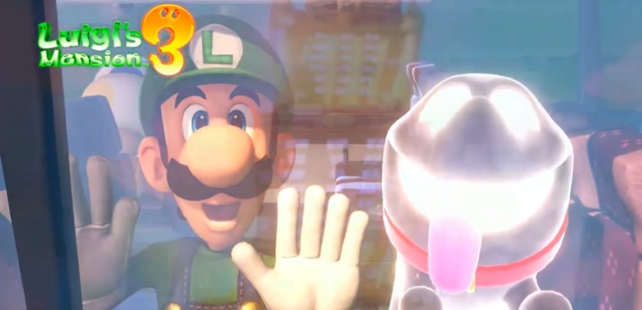 Captura de tela do vídeo de abertura de Luigi's Mansion 3