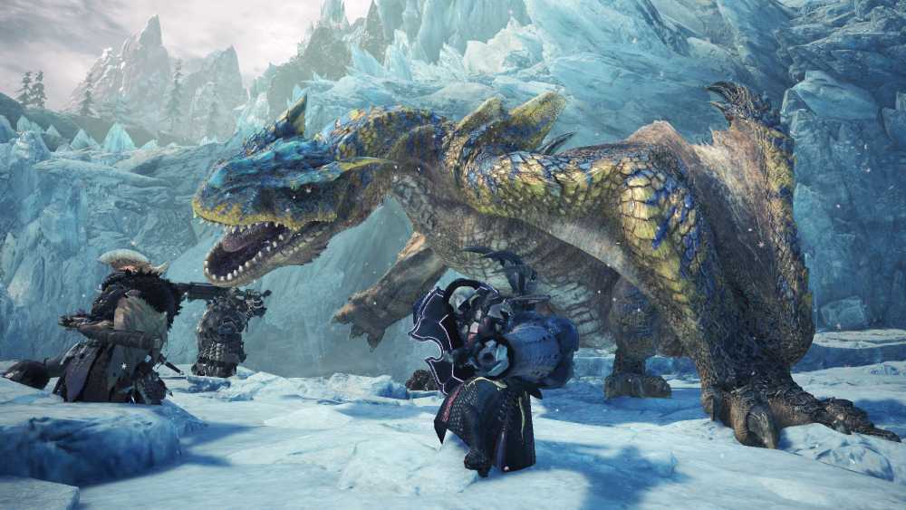 Screenshot da expansão Iceborne de Monster Hunter World