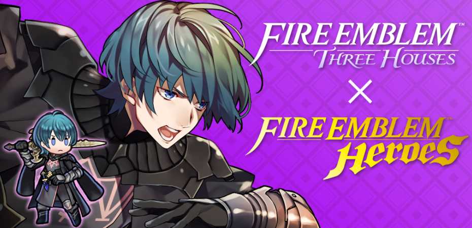 Imagem promocional de colaboração entre Fire Emblem: Three Houses e Fire Emblem Heroes