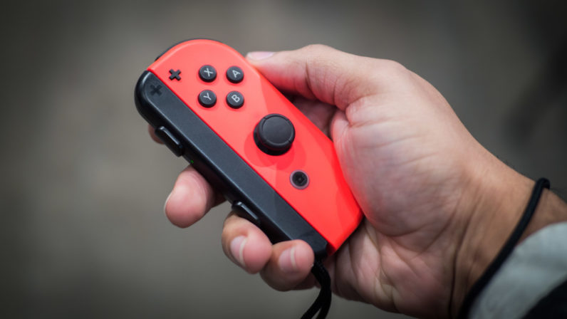 Foto dos controle Joy-Con do Nintendo Switch