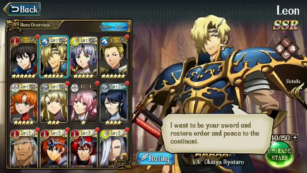 Screenshot de Langrisser Mobile