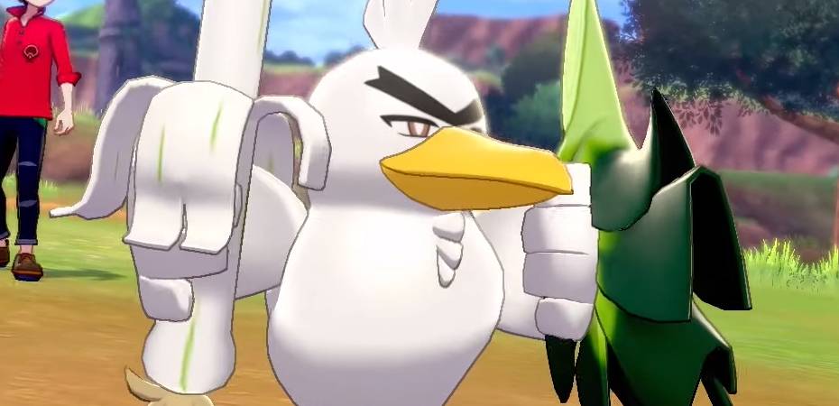 Screenshot de Sirfetch'd em Pokémon Sword