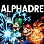 Logotipo de AlphaDream e imagem de Mario & Luigi RPG
