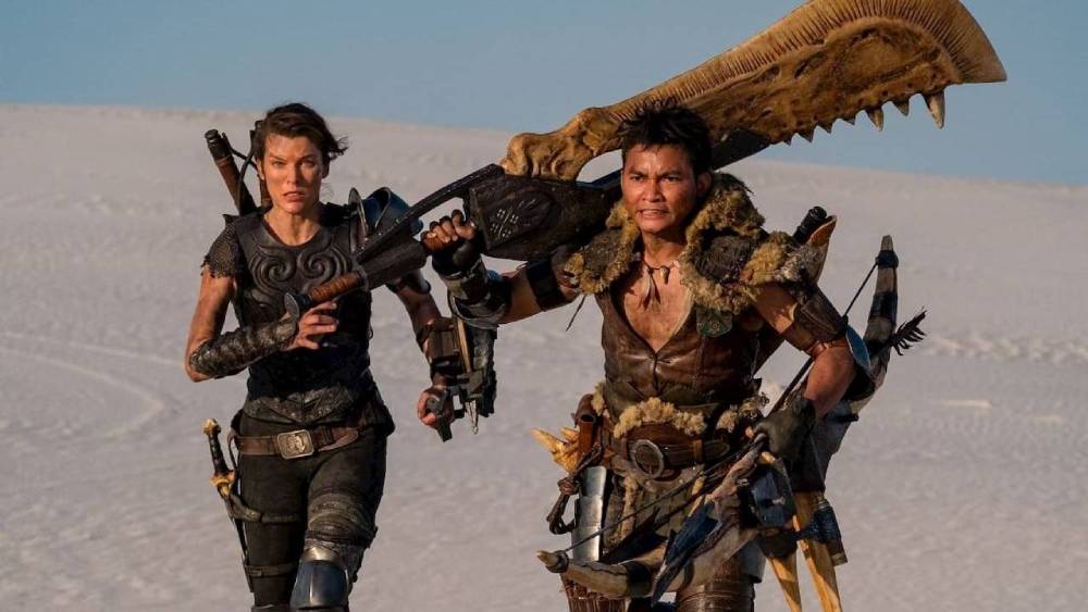 Foto das gravações do filme Monster Hunter