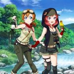 Love Live! Maki e Honoka tropicais