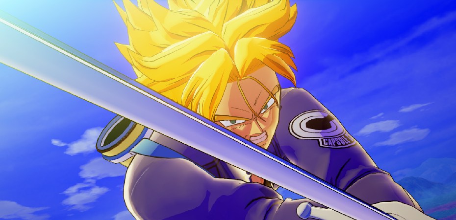 Trunks que veio do futuro do anime Dragon Ball z