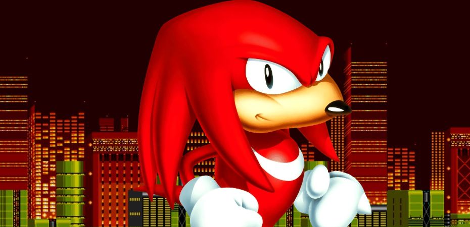 Arte de Knuckles da série Sonic the Hedgehog