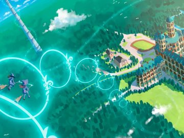 Screenshot de Little Witch Academia: VR Broom Racing