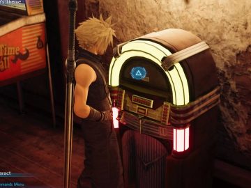 Screenshot de Final Fantasy VII Remake, um dos jogos cujo a trilha sonora está disponível via Mora Qualitas