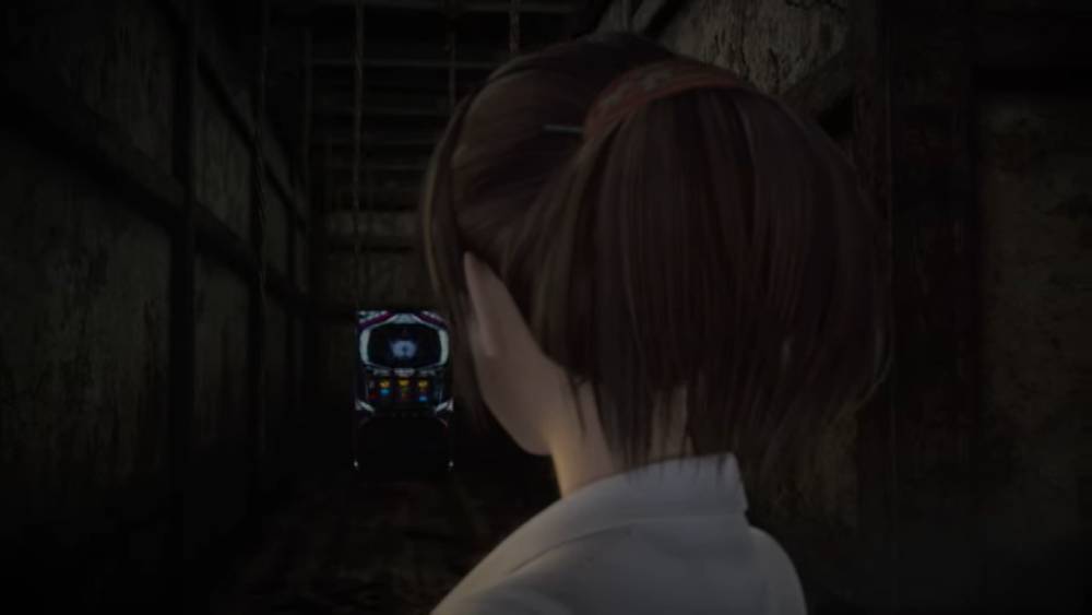 Captura de tela do vídeo promocional de Pachislot Zero, a máquina de pachinko baseada em Fatal Frame