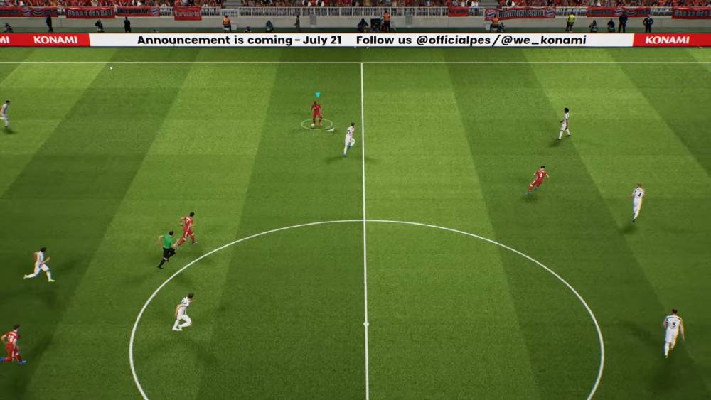 Screenshot do teste beta New Football Game Online Performance Test da Konami