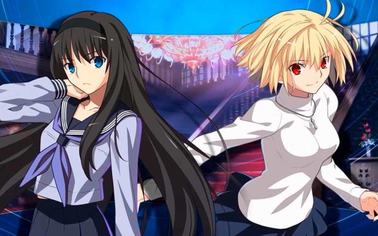 Akiha e Arcueid em Melty Blood: Type Lumina