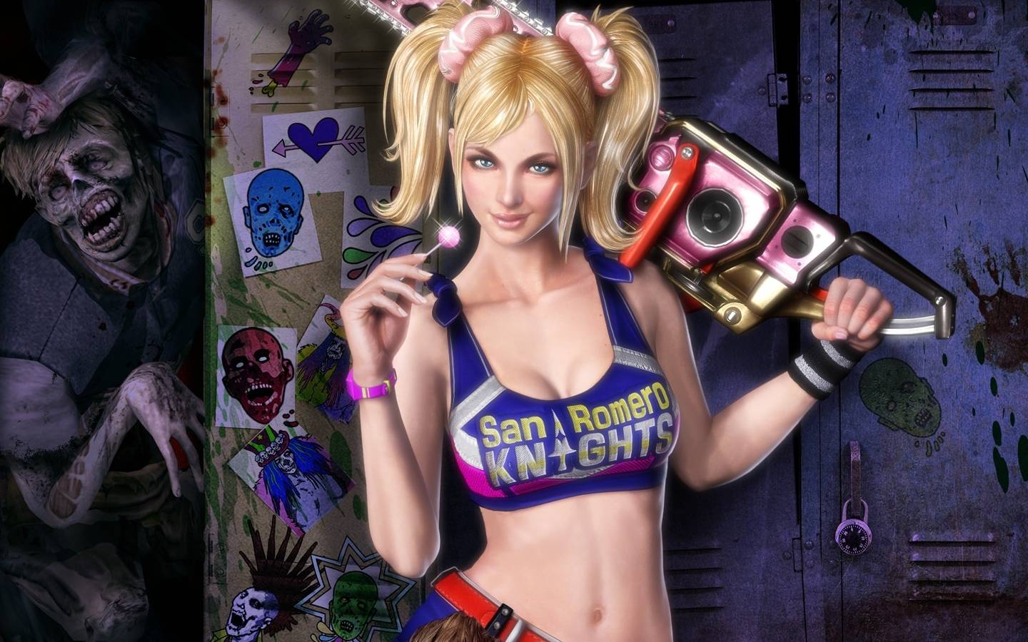 Chainsaw girl живые обои. Ремейк Lollipop Chainsaw. Lollipop Chainsaw геймплей.